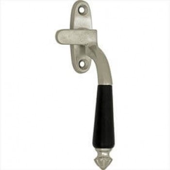 Raamboom Nouveau antiek nikkel ebbenhout