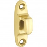 Sluithaak voor raamboom messing gepolijst gelakt