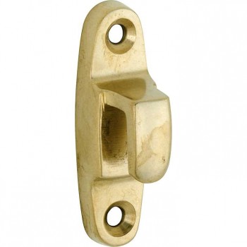 Sluithaak voor raamboom messing getrommeld ongelakt