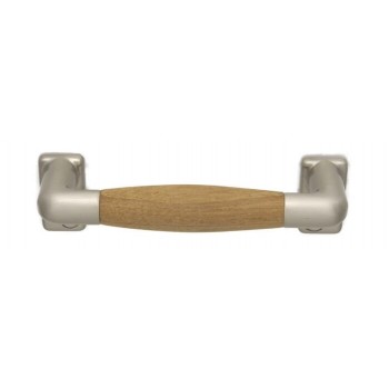 Raamgreep Ton mat nikkel ongelakt teak