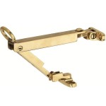 Raamuitzetijzer draaibaar messing ongelakt