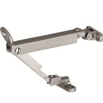 Raamuitzetijzer draaibaar mat nikkel ongelakt