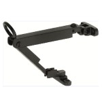 Raamuitzetijzer draaibaar mat zwart