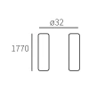 Statief Allux 1007 wit