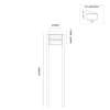 Hive set 1-breed, 2-hoog met dak op statief antraciet