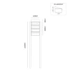 Hive set 1-breed, 4-hoog met dak op statief antraciet
