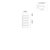 Hive set 1-breed, 5-hoog met dak antraciet