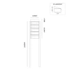 Hive set 1-breed, 5-hoog met dak op statief antraciet