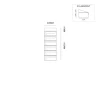 Hive set 1-breed, 6-hoog met dak antraciet