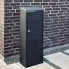 Pakketkast Allux 650 zwart antraciet