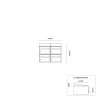 Brickset 2-breed, 2-hoog met dak zwart