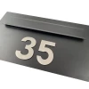 Briefplaat Stoer Rome XL zwart