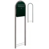 Brievenbus Bobi Classic S zwartgroen + statief