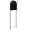 Brievenbus Bobi Classic Zwart structuur + statief