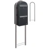 Brievenbus Bobi Duo Grijs + statief