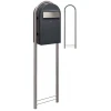 Brievenbus Bobi Grande Grijs + statief