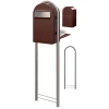 Brievenbus Bobi Grande Back Bruin + statief