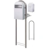 Brievenbus Bobi Grande Back Wit + statief