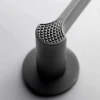 Deurkruk DND Ginkgo Biloba rond rozet gun metal PVD