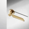 Deurkruk DND Levante rond rozet warm gold PVD