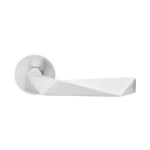 Deurkruk DND Luxury rond rozet mat chroom