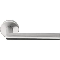 Deurklink Egina mat RVS rond rozet
