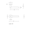 Complete voordeurset PVD mat RVS