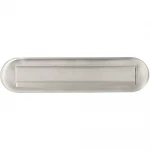 Briefplaat ovaal RVS AISI 304