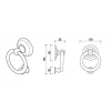 Deurklopper Anello Black Pearl BIOV