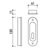 Schuifdeurkom Oval Crystal BIOV