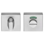 Toiletgarnituur Basic BSQWC53 mat RVS met vrij bezet indicatie