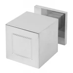 Voordeurknop Square JB200V vast gepolijst RVS
