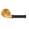 Deurkruk Nour EV100/64 PVD rond rozet mat goud/zwart