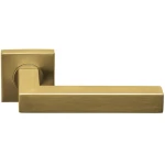 Deurklink Basic BSQ1 vierkant rozet PVD mat goud