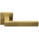 Deurklink Basic BSQ2 vierkant rozet PVD mat goud