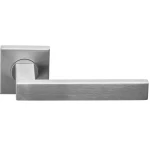 Deurklink Basic BSQ2 vierkant rozet mat RVS