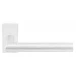 Deurklink Basic LB2 19mm rechthoek rozet mat wit