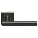 Deurklink LB7 vierkant geveerd rozet PVD gunmetal