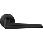 Deurklink Basic LB21 rond rozet PVD gunmetal