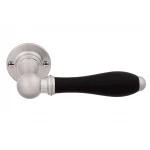 Deurkruk Timeless 1815GRR50 rond rozet geveerd mat nikkel Deurkruk Timeless 1815GRR50 rond rozet geveerd mat nikkel