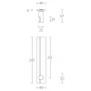 Deurkruk op schild Tense BB104G mat RVS