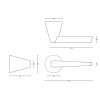 Deurkruk Cone OH100-G mat RVS