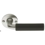Deurkruk Timeless 1923MRR50 rond rozet mat nikkel ebbenhout Deurkruk Timeless 1923MRR50 rond rozet mat nikkel ebbenhout
