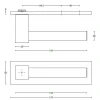 Deurkruk Bobby EK100-G mat RVS op horizontaal schild