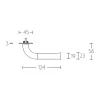 Deurkruk schild Nour EV101P211SFC mat zwart