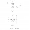 Deurkruk Ferrovia FVT125/52mm gepolijst RVS