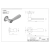 Deurkruk Bosco LZ100MA rond rozet mat rvs/marmer