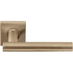 Deurklink LB7 vierkant geveerd rozet PVD licht brons 