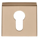 Cilinderplaatje Basic BSQY53 PVD licht brons 