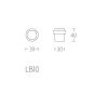 Deurstopper LB10 gepolijst RVS